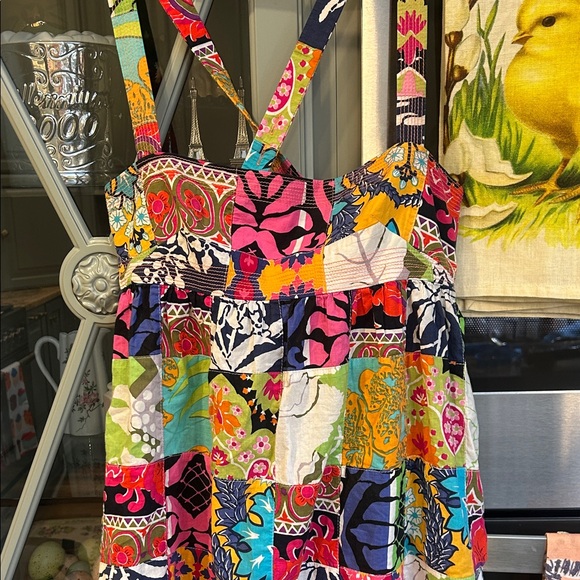 J. Crew vintage HTF Multicolor Patchwork Tank Top - Picture 2 of 8